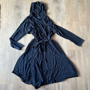 Eileen Fisher Sleepwear by Garnet Hill Hooded Cotton Robe